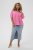 Kaffe Curve Karlia 3/4 Sleeve Blouse Pink - Blusas y túnicas - 