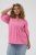 Kaffe Curve Karlia 3/4 Sleeve Blouse Pink - Blusas y túnicas - 