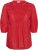 Kaffe Curve Karlia 3/4 Sleeve Blouse Red - Blusas - 