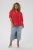 Kaffe Curve Karlia 3/4 Sleeve Blouse Red - Blusas - 