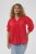 Kaffe Curve Karlia 3/4 Sleeve Blouse Red - Blusas - 