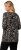 Ulla Popken Number Print 3/4 Sleeve Tee Black - Camisetas estampadas para mujer - 