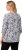 Ulla Popken Number Print 3/4 Sleeve Tee Snow White - Camisetas estampadas para mujer - 
