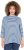 Ulla Popken Striped 3/4 Sleeve Turtleneck Tee Light Blue - Camisetas estampadas para mujer - 