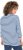 Ulla Popken Striped 3/4 Sleeve Turtleneck Tee Light Blue - Camisetas estampadas para mujer - 