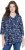 Ulla Popken Asymmetric Cowboy Boot Print Tee Dark Blue - Camisetas estampadas para mujer - 