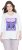 Ulla Popken Fashion Graphic T-Shirt Off-White - Camisetas estampadas para mujer - 