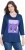 Ulla Popken Fashion Graphic T-Shirt Dark Blue - Camisetas estampadas para mujer - 