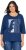 Ulla Popken Inspirational Graphic Lettering 3/4 Sleeve Tee Dark Blue - Camisetas estampadas para mujer - Camisetas estampadas para mujer