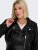 Only Carmakoma Emmy Biker Jacket Black - Chaquetas de cuero - 