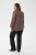 Kaffe Curve Belle Blouse Pink Black Graphic Flower - Blusas - 