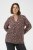 Kaffe Curve Belle Blouse Pink Black Graphic Flower - Blusas - 