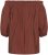 Kaffe Curve Neela Off-Shoulder Blouse Henna Brown - Blusas y túnicas - 