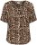 Kaffe Curve Ami Short Sleeve Blouse Printed Leopard - Blusas y túnicas - 
