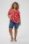 Kaffe Curve Ami Short Sleeve Blouse Printed Poppy Red - Blusas y túnicas - 