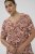 Kaffe Curve Ami Short Sleeve Blouse Printed Henna Brown - Blusas y túnicas - 