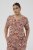 Kaffe Curve Ami Short Sleeve Blouse Printed Henna Brown - Blusas y túnicas - 