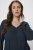 Kaffe Curve Ami Manga larga Blusa Azul marino medianoche - Camisetas - 