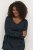 Kaffe Curve Ami Manga larga Blusa Azul marino medianoche - Camisetas - 