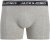 Jack & Jones Hector Solid Trunks 5-Pack Grey - Bóxeres - Bóxeres 2XL-12XL