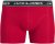 Jack & Jones Hector Solid Trunks 3-Pack Navy/Red/Grey - Bóxeres - Bóxeres 2XL-12XL