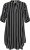 Kaffe Curve Milana Shirt Vestido Negro / Chalk raya - Vestidos - Vestidos para todas las tallas