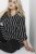 Kaffe Curve Milana Shirt Vestido Negro / Chalk raya - Vestidos - Vestidos para todas las tallas