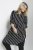 Kaffe Curve Milana Shirt Vestido Negro / Chalk raya - Vestidos - Vestidos para todas las tallas