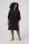 Kaffe Curve Dina Dress Black Deep - Vestidos midi - 