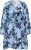 Kaffe Curve Aliana Dress Blue Flower Animal - Vestidos midi - 