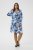 Kaffe Curve Aliana Dress Blue Flower Animal - Vestidos midi - 