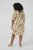 Kaffe Curve Marla Dress Oak Chalk Leaf - Vestidos midi - 