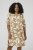 Kaffe Curve Marla Dress Oak Chalk Leaf - Vestidos midi - 