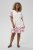 Kaffe Curve Rosa Mini Dress White Rose Border Flower - Vestidos mini - 