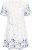 Kaffe Curve Rosa Mini Dress Blue Tones Border Flower - Vestidos de verano - 