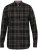 D555 Destin Checked Long Sleeve Shirt Black/Tan Check - Camisas de manga larga - 