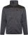 Kam jeans KV133 Twisted Marl Fleece Jacket Black - Chaquetas - Chaquetas Tallas Grandes 2XL-8XL