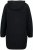 Ulla Popken Teddy Fleece Hooded Zip Neck Sweatshirt Black - Sudaderas y hoodies - 