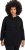 Ulla Popken Teddy Fleece Hooded Zip Neck Sweatshirt Black - Sudaderas y hoodies - 
