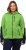 Ulla Popken Contrast Inserts Sweater Knit Hoodie Light Green - Sudaderas y hoodies - 