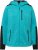 Ulla Popken Contrast Inserts Sweater Knit Hoodie Aquamarine - Sudaderas y hoodies - 