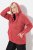 Ulla Popken Sweater Knit Fleece Hoodie Coral - Ulla Popken - Ulla Popken Ropa de Tallas Grandes