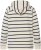 Ulla Popken Stripe Print Loungewear Hoodie Chalk - Sudaderas y hoodies - 