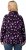 Ulla Popken Floral Print Drawstring Collar Hoodie Black - Sudaderas y hoodies - 