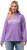 Ulla Popken City Name Graphic Hoodie Light Purple - Sudaderas y hoodies - 