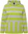 Ulla Popken Mixed Stripe Long Sleeve Hoodie Apple Green - Sudaderas y hoodies - 