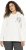 Ulla Popken Face Graphic Long Sleeve Hoodie Off-White - Sudaderas y hoodies - 