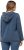 Ulla Popken Raw Hem Long Sleeve Hoodie Night Blue - Sudaderas y hoodies - 