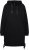 Ulla Popken Longline Lace Up Hoodie Black - Sudaderas y hoodies - 
