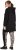 Ulla Popken Longline Lace Up Hoodie Black - Sudaderas y hoodies - 